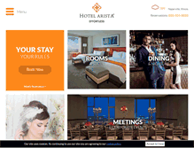 Tablet Screenshot of hotelarista.com